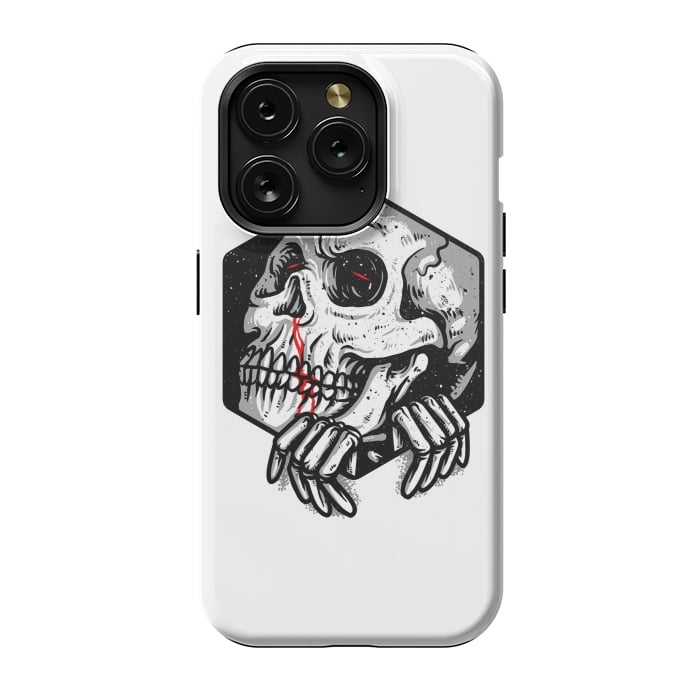 iPhone 15 Pro StrongFit Skull Heaxagon by Afif Quilimo