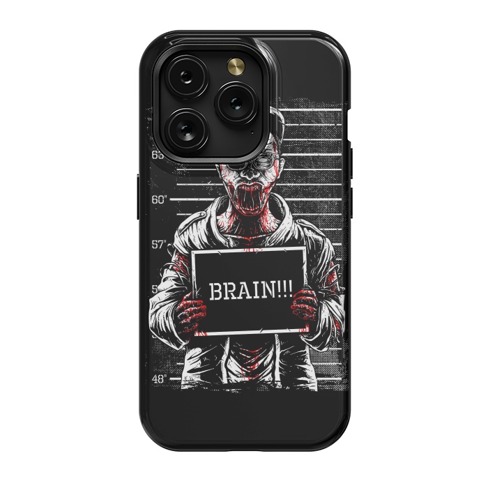 iPhone 15 Pro StrongFit Zombie Mugshot by Afif Quilimo