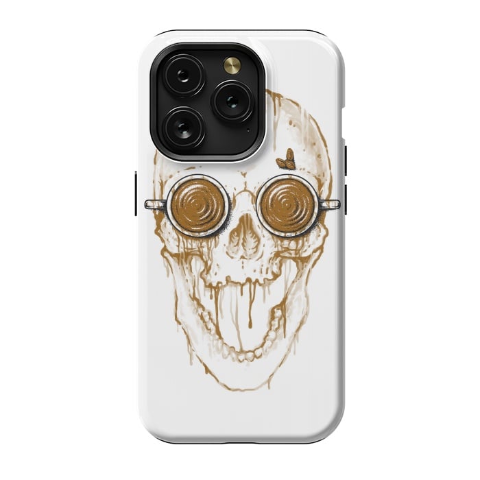 iPhone 15 Pro StrongFit Skull Coffee by Afif Quilimo