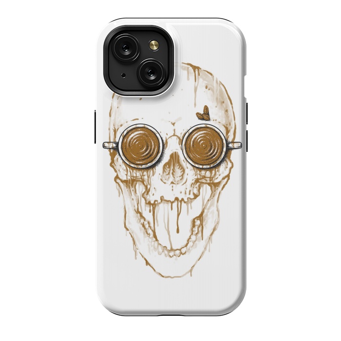 iPhone 15 StrongFit Skull Coffee by Afif Quilimo