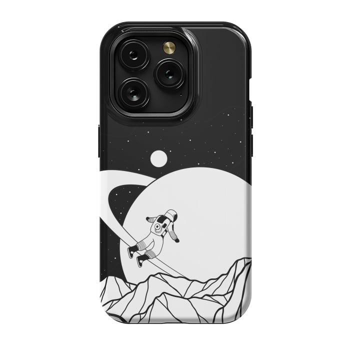 iPhone 15 Pro StrongFit Space walk (black and white) by Steve Wade (Swade)