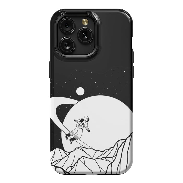 iPhone 15 Pro Max StrongFit Space walk (black and white) by Steve Wade (Swade)