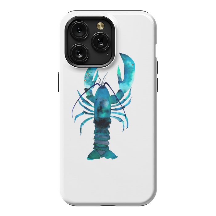 iPhone 15 Pro Max StrongFit Blue Lobster by Amaya Brydon