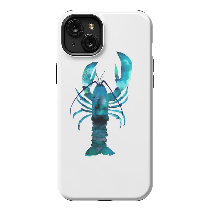iPhone 15 Plus StrongFit Blue Lobster by Amaya Brydon
