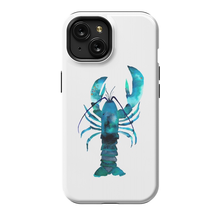 iPhone 15 StrongFit Blue Lobster by Amaya Brydon