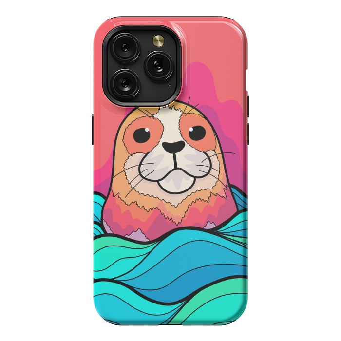 iPhone 15 Pro Max StrongFit The happy seal by Steve Wade (Swade)