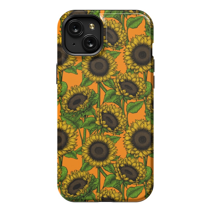 iPhone 15 Plus StrongFit Sunflowers by Katerina Kirilova