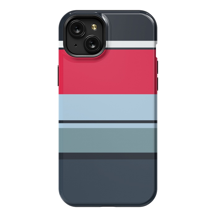iPhone 15 Plus StrongFit Casual Reflective Striped by TMSarts