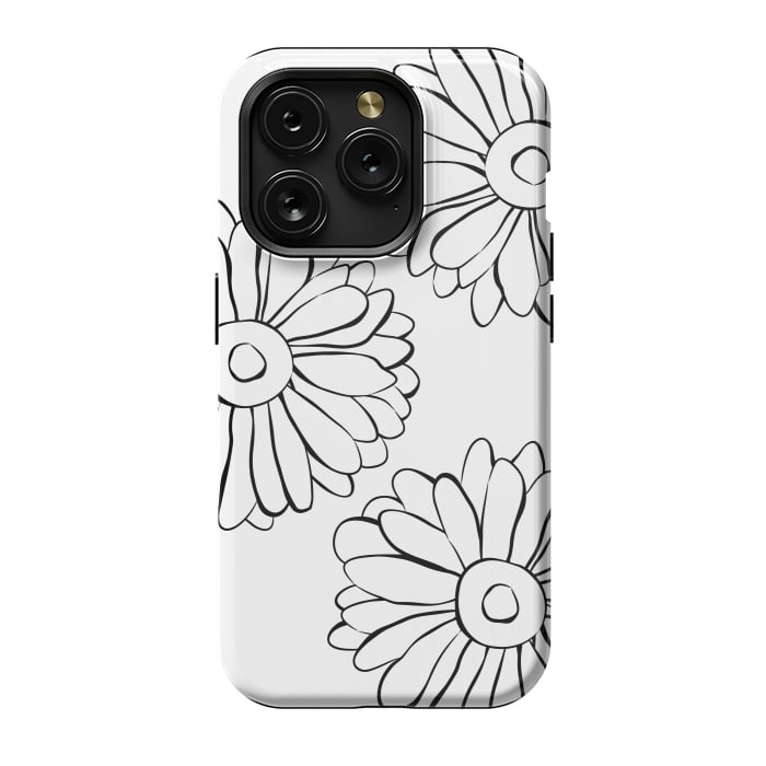 iPhone 15 Pro StrongFit Boho Flowers by Martina