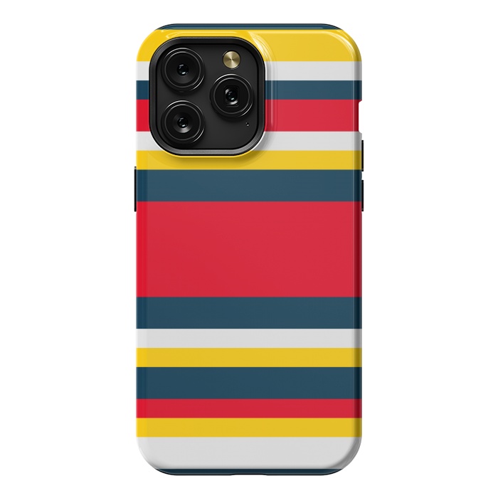 iPhone 15 Pro Max StrongFit Colorful Casual Stripes by TMSarts