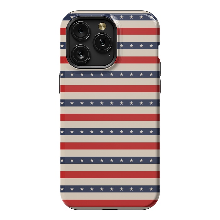 iPhone 15 Pro Max StrongFit Patriotic Pattern by TMSarts