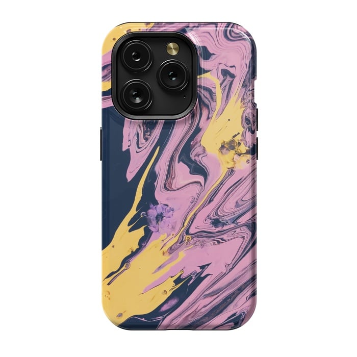 iPhone 15 Pro StrongFit Pink, Black and Yellow  by Winston