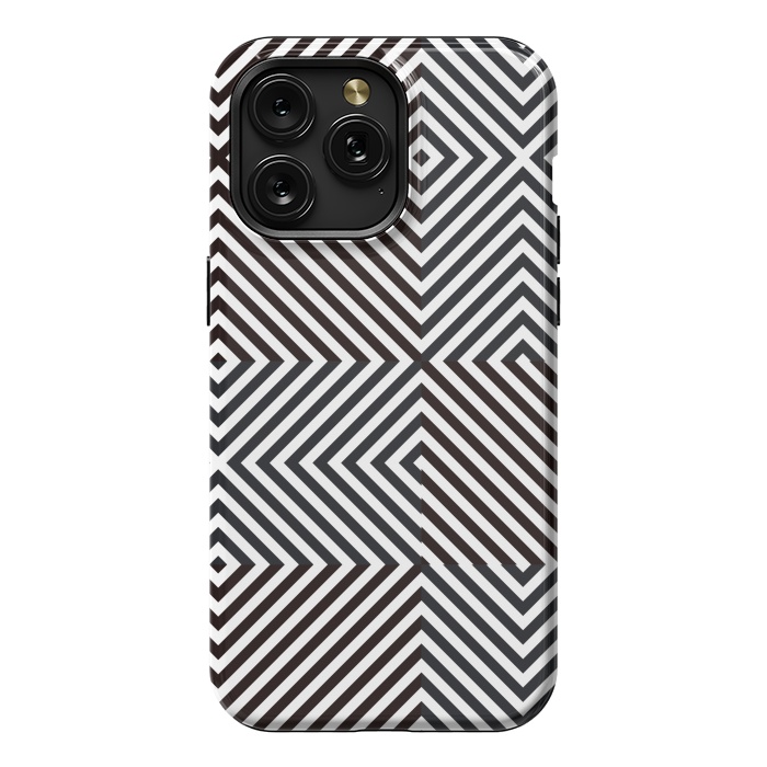 iPhone 15 Pro Max StrongFit Crossing Diagonal Stripes by TMSarts