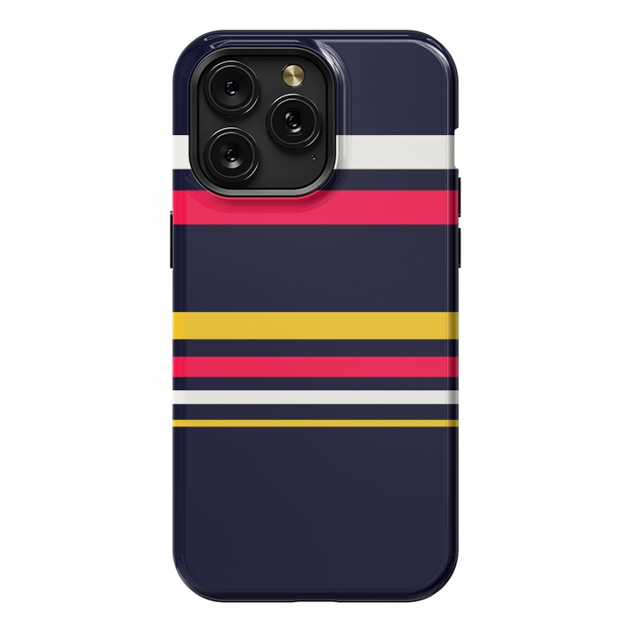 iPhone 15 Pro Max StrongFit Flat Colorful Stripes by TMSarts