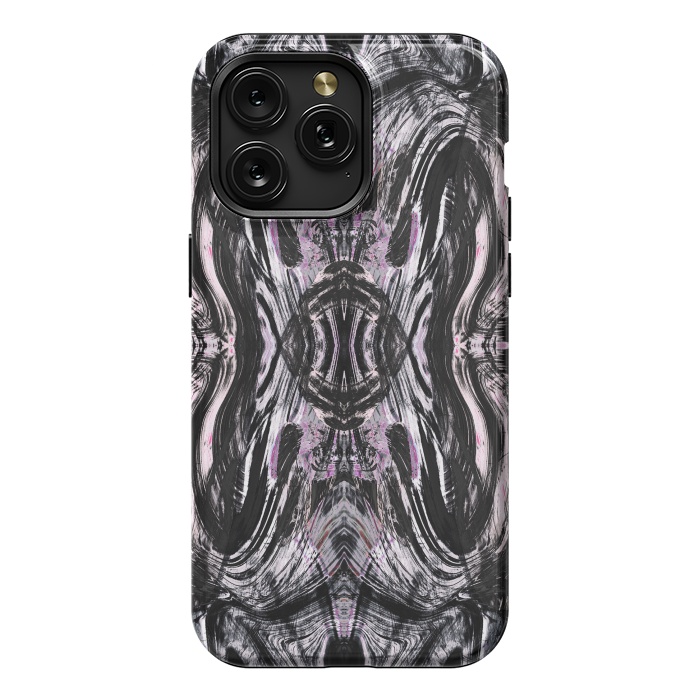 iPhone 15 Pro Max StrongFit Tribal brushstrokes marble by Oana 