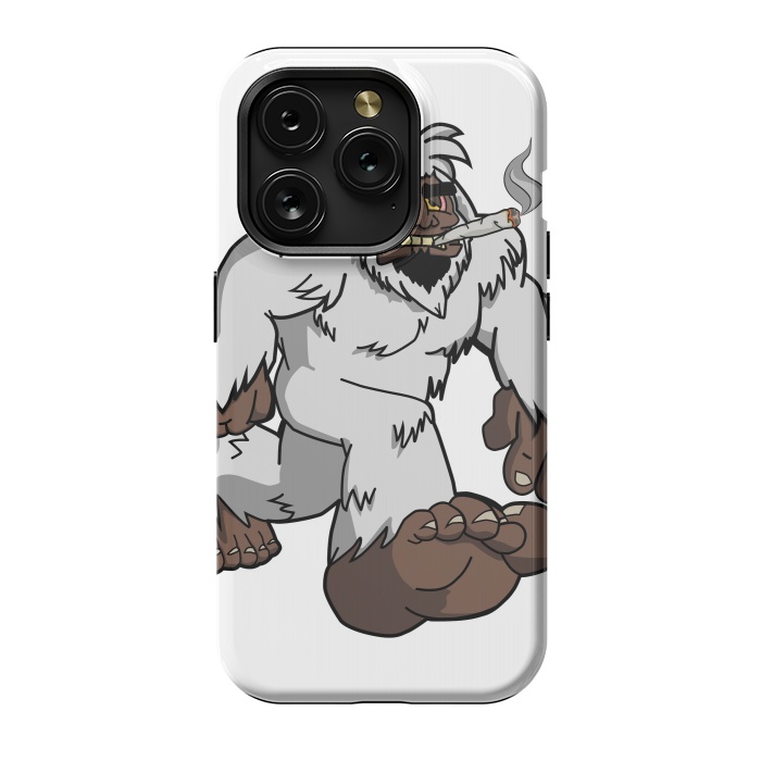 iPhone 15 Pro StrongFit Chillin' Yeti by Area51 Designs
