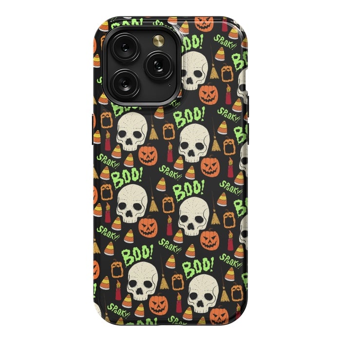 iPhone 15 Pro Max StrongFit Halloween pattern by Steve Wade (Swade)