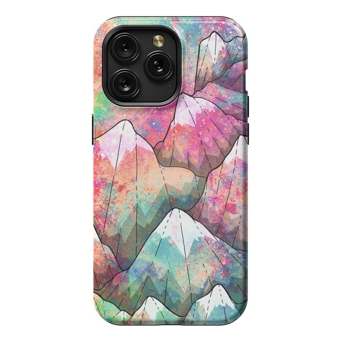 iPhone 15 Pro Max StrongFit The painted mountain peaks  by Steve Wade (Swade)