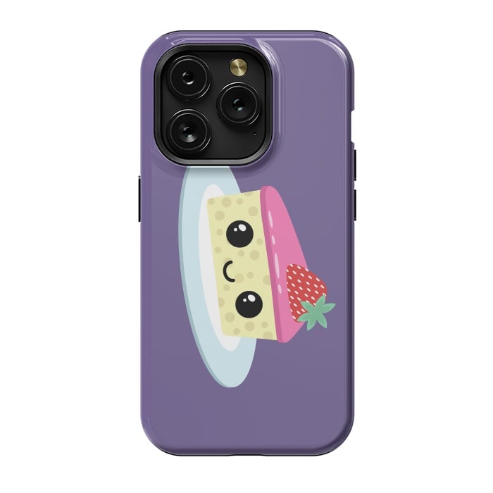 iPhone 15 Pro StrongFit Cute cheesecake by Laura Nagel