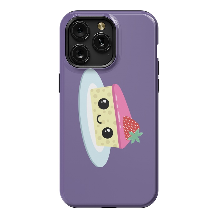 iPhone 15 Pro Max StrongFit Cute cheesecake by Laura Nagel