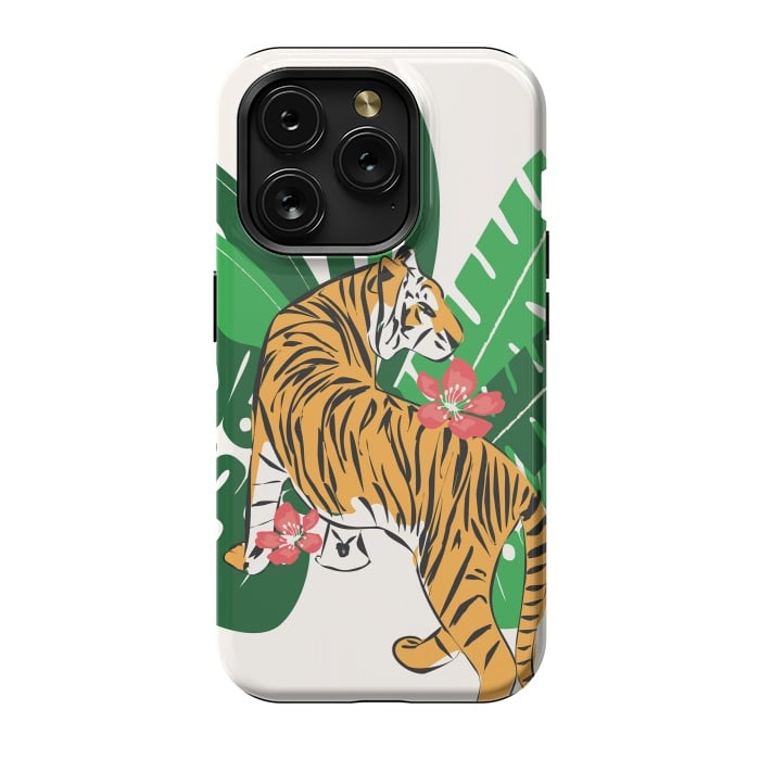 iPhone 15 Pro StrongFit Tiger 010 by Jelena Obradovic