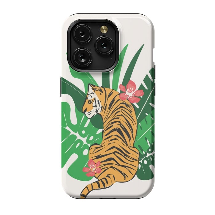 iPhone 15 Pro StrongFit Tiger 011 by Jelena Obradovic