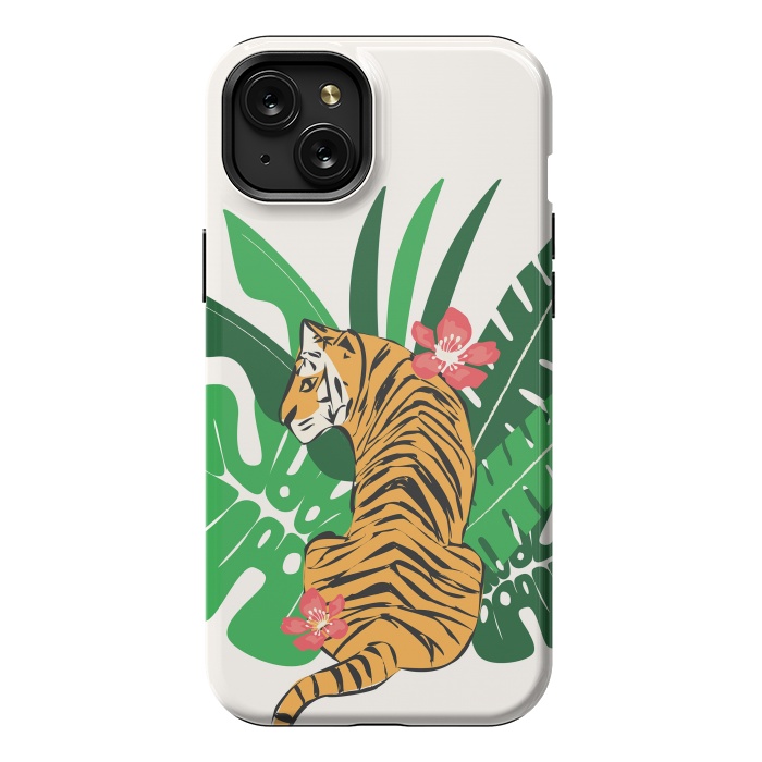 iPhone 15 Plus StrongFit Tiger 011 by Jelena Obradovic