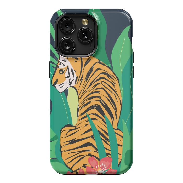 iPhone 15 Pro Max StrongFit Tiger 012 by Jelena Obradovic