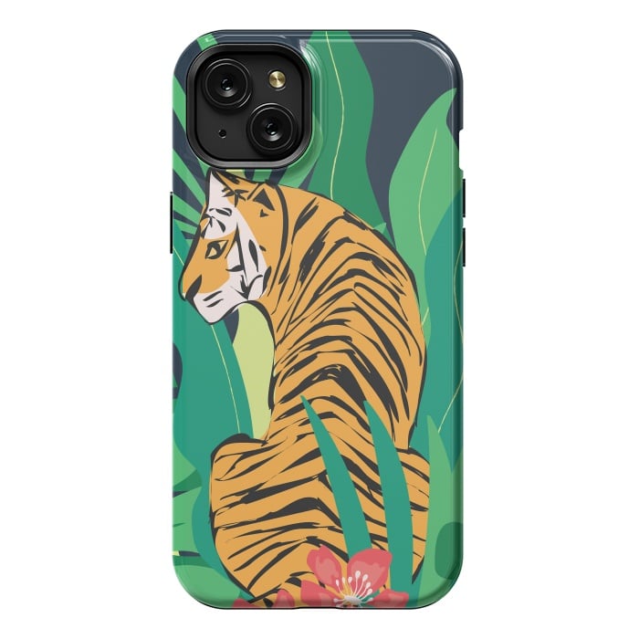 iPhone 15 Plus StrongFit Tiger 012 by Jelena Obradovic