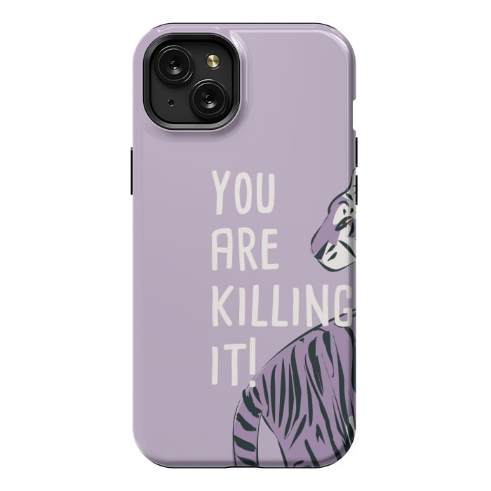 iPhone 15 Plus StrongFit You are killing it, purple by Jelena Obradovic