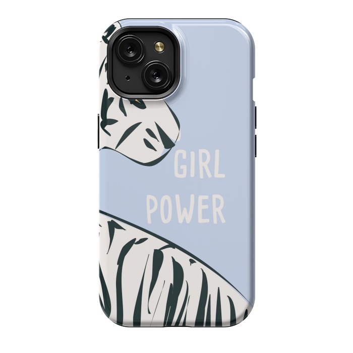 iPhone 15 StrongFit Girl Power, blue by Jelena Obradovic