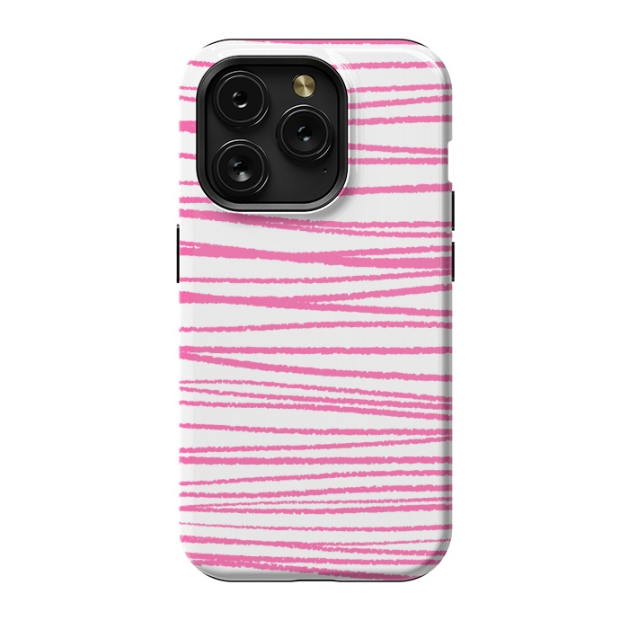 iPhone 15 Pro StrongFit Pink Threads by Martina