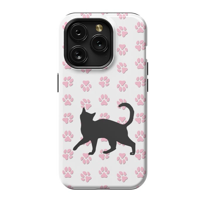 iPhone 15 Pro StrongFit Kitty Cat by Martina