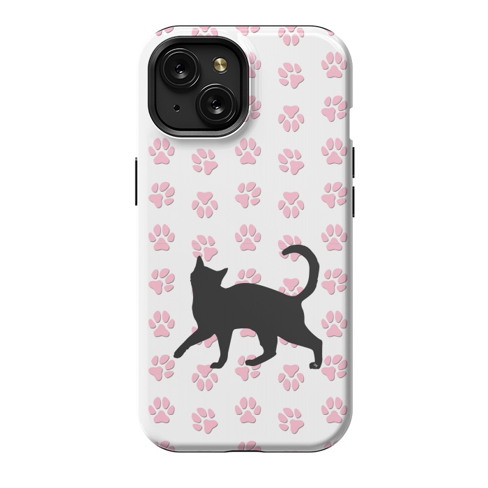 iPhone 15 StrongFit Kitty Cat by Martina