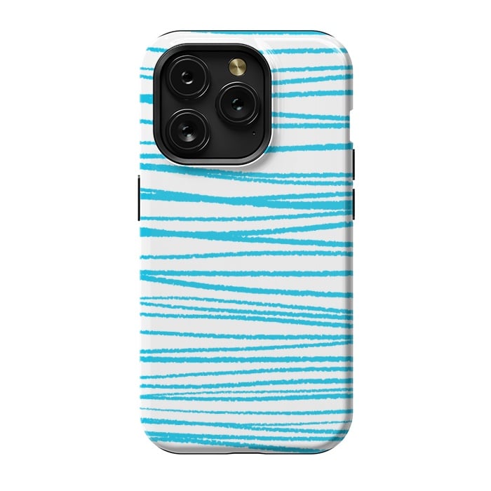 iPhone 15 Pro StrongFit Blue Threads by Martina
