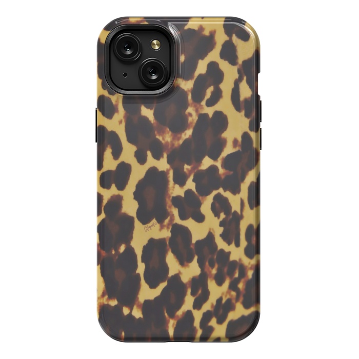 iPhone 15 Plus StrongFit Exotic-ReAL LeOparD by ''CVogiatzi.