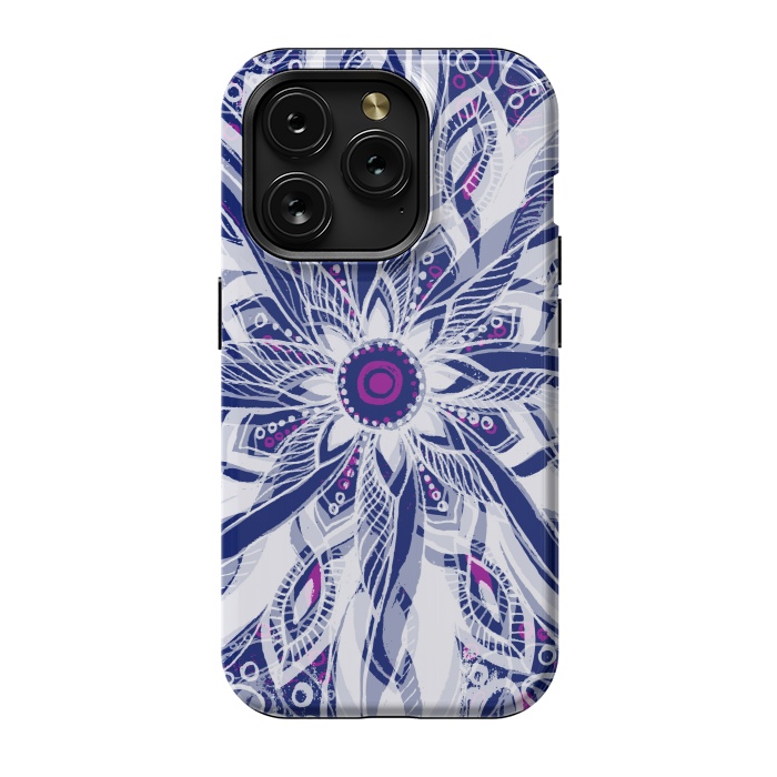 iPhone 15 Pro StrongFit Purple Dreams Mandala by Rose Halsey