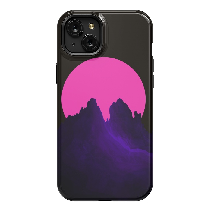 iPhone 15 Plus StrongFit The great pink moon by Steve Wade (Swade)