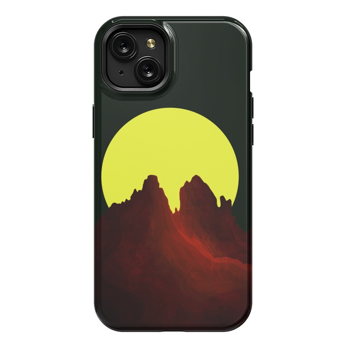 iPhone 15 Plus StrongFit The great yellow moon by Steve Wade (Swade)