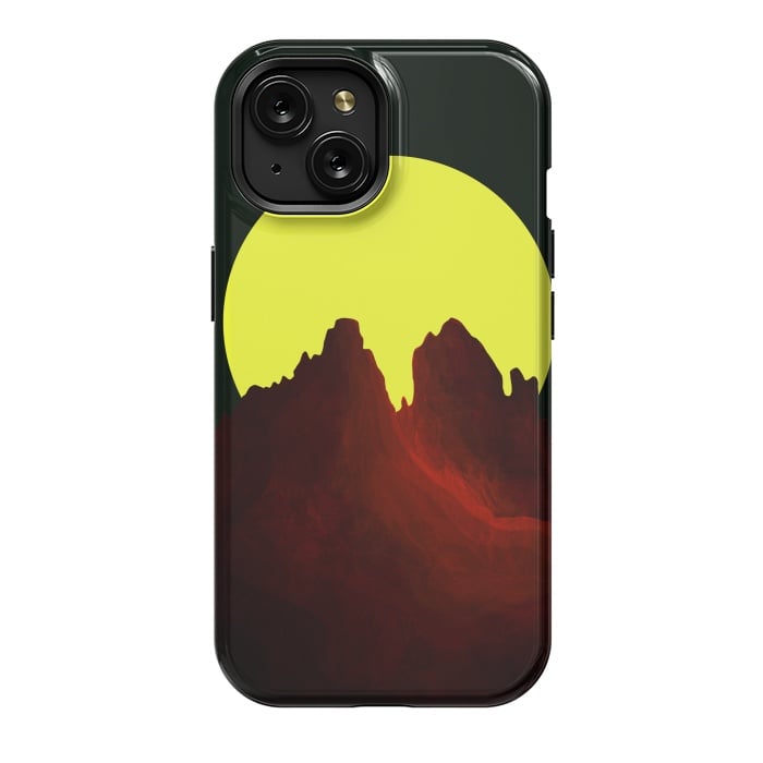 iPhone 15 StrongFit The great yellow moon by Steve Wade (Swade)