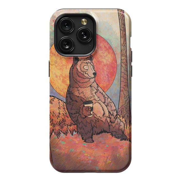 iPhone 15 Pro Max StrongFit The relaxing bear by Steve Wade (Swade)