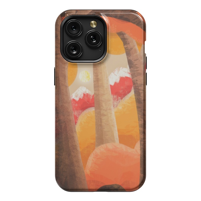 iPhone 15 Pro Max StrongFit The autumn orange forest by Steve Wade (Swade)