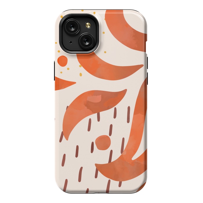 iPhone 15 Plus StrongFit Great Orange by Creativeaxle
