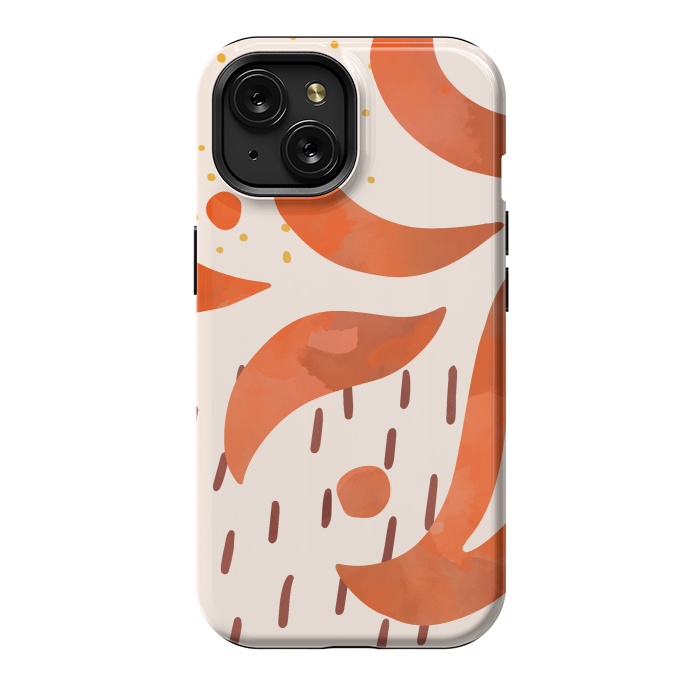 iPhone 15 StrongFit Great Orange by Creativeaxle