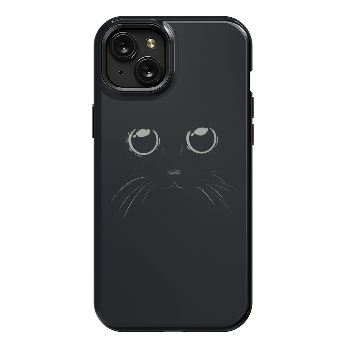 iPhone 15 Plus StrongFit Black Cat by Sue Anna Joe