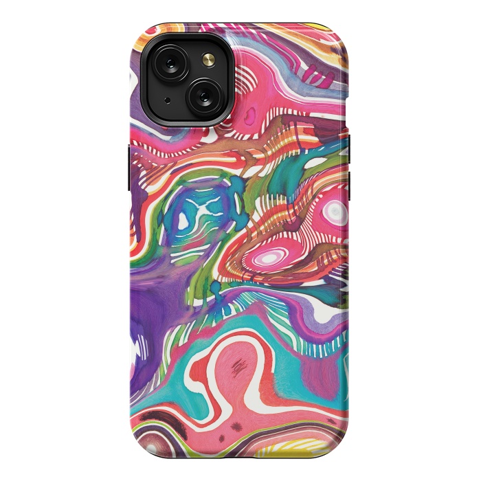 iPhone 15 Plus StrongFit Dreaming shapes by Ninola Design