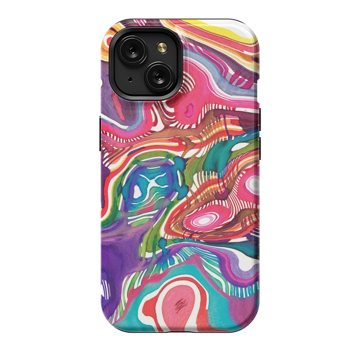 iPhone 15 StrongFit Dreaming shapes by Ninola Design