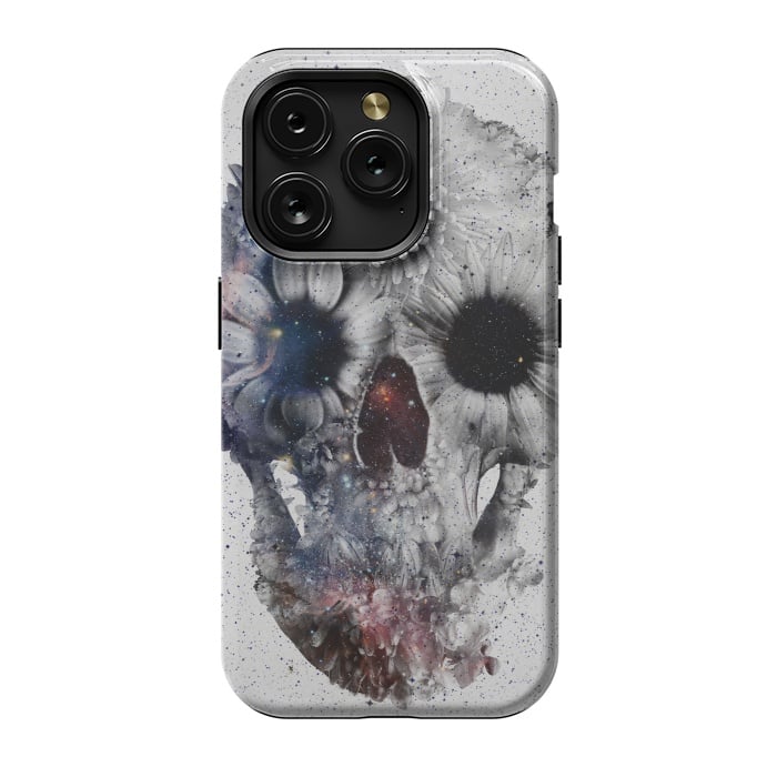 iPhone 15 Pro StrongFit Floral Skull 2 by Ali Gulec