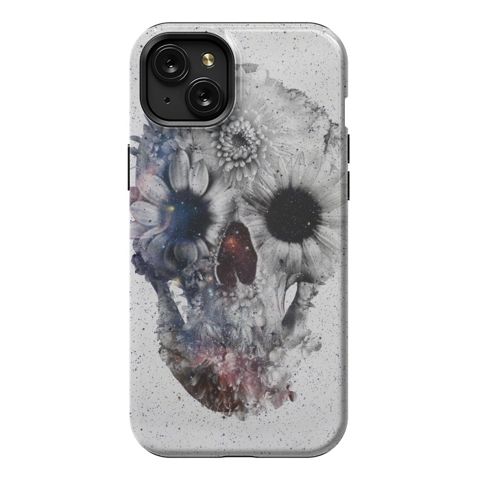 iPhone 15 Plus StrongFit Floral Skull 2 by Ali Gulec