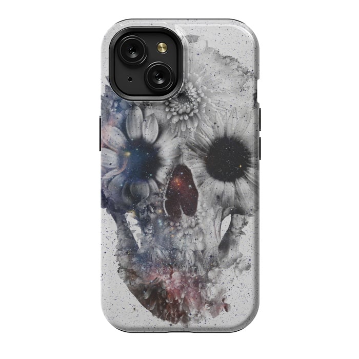 iPhone 15 StrongFit Floral Skull 2 by Ali Gulec
